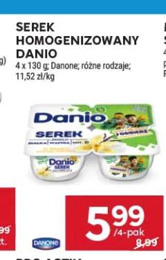 Serek homogenizowany Danio 4-pak