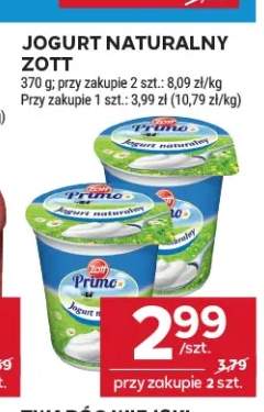 Jogurt naturalny Zott Primo