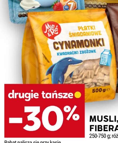 Płatki śniadaniowe Mio & Rio Cynamonki kwadraciki zbożowe