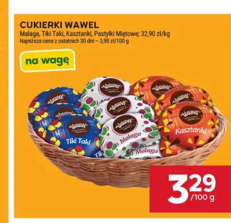 Cukierki Malaga Wawel +2 warianty