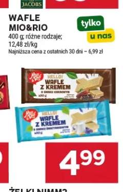 Wafle z kremem Mio&Rio kakaowe +1 wariant