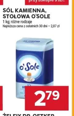 Sól kamienna stołowa O'Sole