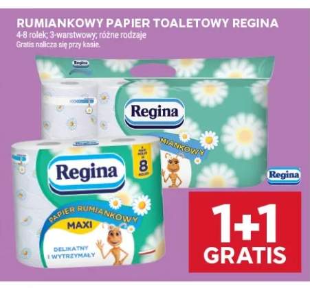 Rumiankowy papier toaletowy Regina 8 rolek +1 wariant
