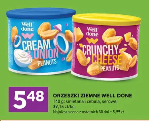Orzeszki ziemne Well Done Cream & Onion