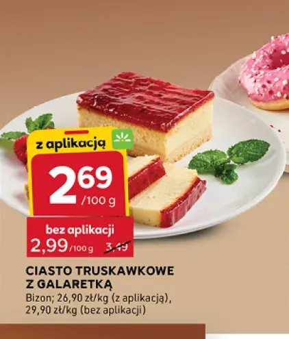 Ciasto truskawkowe z galaretką Bizon