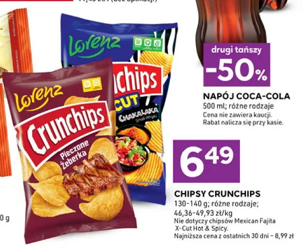 Chipsy Crunchips Pieczone Żeberka +1 wariant