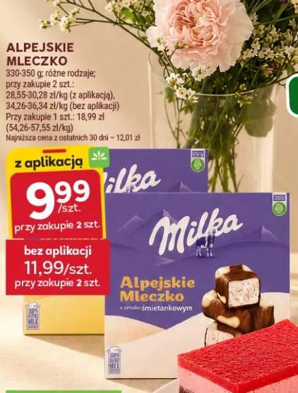 Alpejskie Mleczko Milka