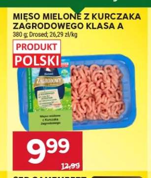 Mięso mielone z kurczaka Zagrodowego Klasa A
