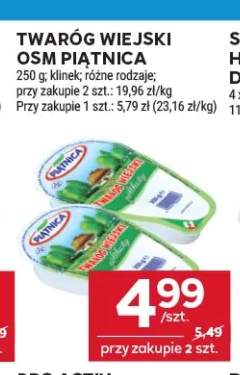 Twaróg wiejski OSM Piątnica klinek