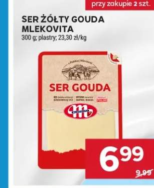 Ser żółty Gouda plastry Mlekovita