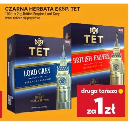 Herbata czarna ekspresowa TET British Empire