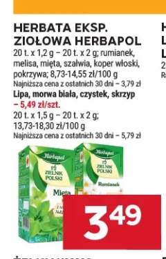 Herbata ekspresowa ziołowa Herbapol Melisa +6 wariantów