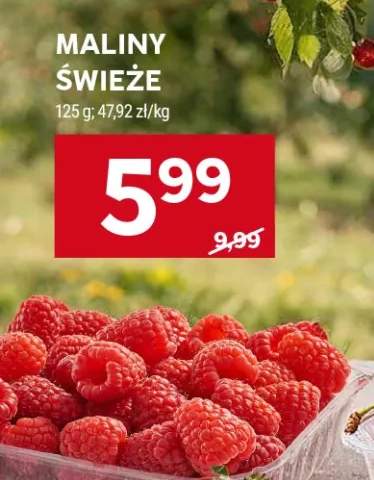 Maliny świeże