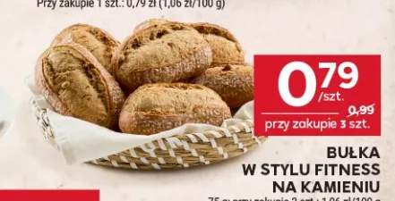 Bułka w stylu fitness na kamieniu