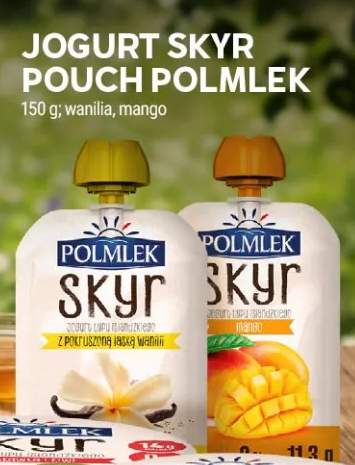 Jogurt Skyr Pouch Polmlek waniliowy +1 wariant