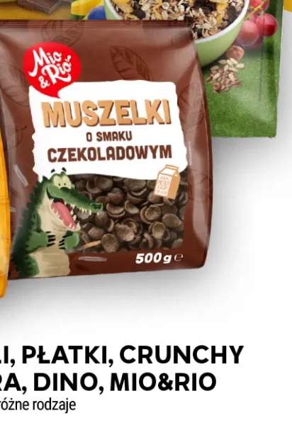 Płatki śniadaniowe Mio & Rio Muszelki o smaku czekoladowym