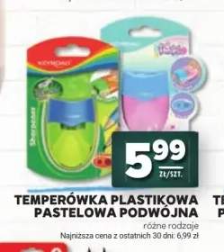 Temperówka plastikowa Keyroad pastelowa podwójna