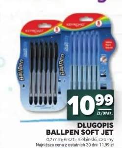 Długopis Ballpen Soft Jet niebieski KEYROAD +1 wariant
