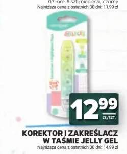 Korektor i zakreślacz w taśmie Jelly Gel KEYROAD