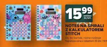 Notes na spirali z kalkulatorem Stitch