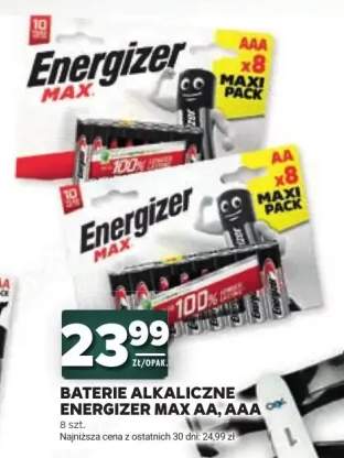 Baterie alkaliczne Energizer Max AA 8-pak