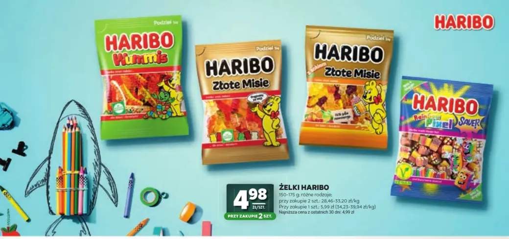 Żelki Haribo Wummis +3 warianty