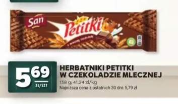 Herbatniki San Petitki w czekoladzie mlecznej