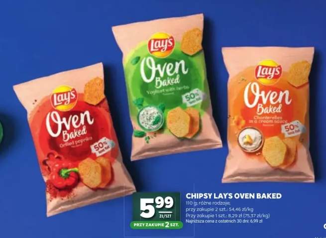 Chipsy Lay's Oven Baked o smaku grillowanej papryki +2 warianty