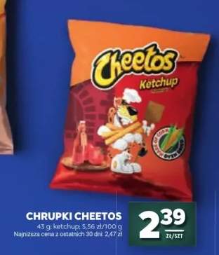Chrupki Cheetos o smaku ketchupu
