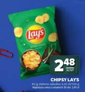 Chipsy Lay's o smaku zielonej cebulki