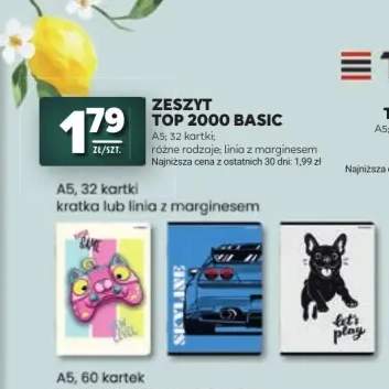 Zeszyt TOP 2000 Basic A5 32 kartki