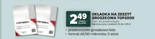 Okładka na zeszyt groszkowa TOP 2000