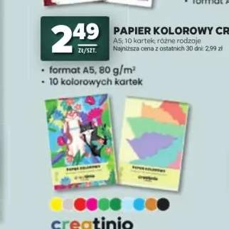 Papier kolorowy Creatinio A5