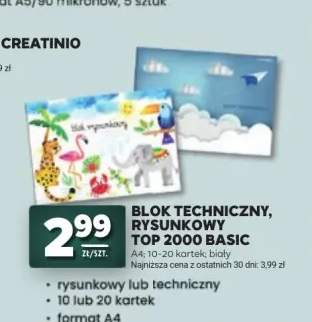 Blok techniczny TOP 2000 Basic A4 +1 wariant