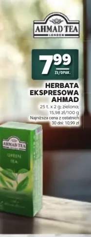 Herbata ekspresowa Ahmad Tea Green Tea