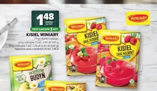 Kisiel Winiary o smaku poziomkowym +1 wariant