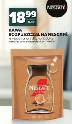 Kawa rozpuszczalna Nescafé Crema