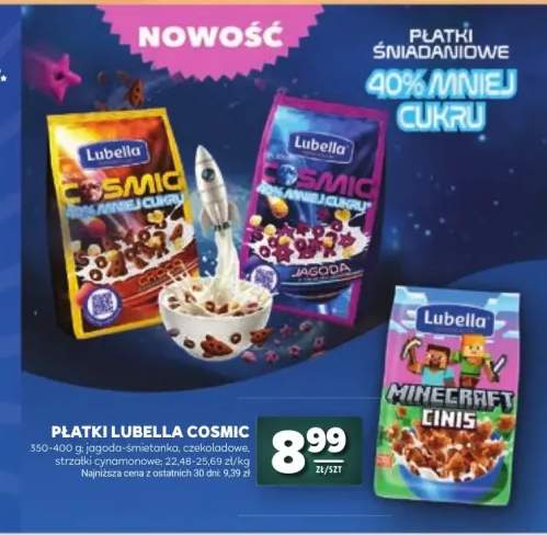 Płatki czekoladowe Lubella Cosmic Choco +2 warianty