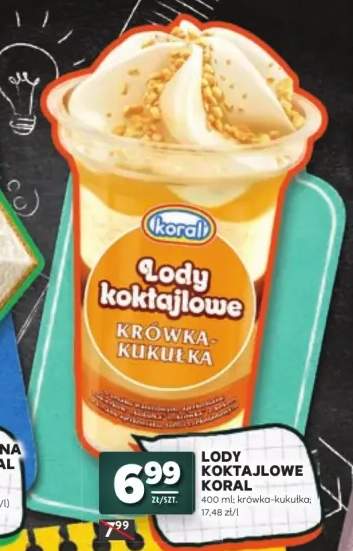 Lody koktajlowe Koral krówka-kukułka