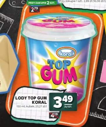 Lody Top Gum Koral