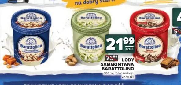 Lody Sammontana Barattolino Croccantino +2 warianty