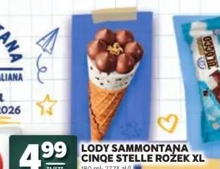 Lody rożek Sammontana Cinque Stelle XL