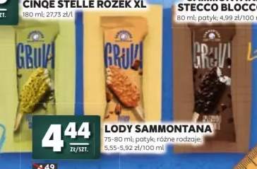 Lody na patyku Sammontana Gruvi Pistacchio +1 wariant