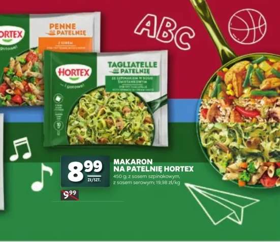 Makaron na patelnię Hortex Penne z sosem serowym +1 wariant