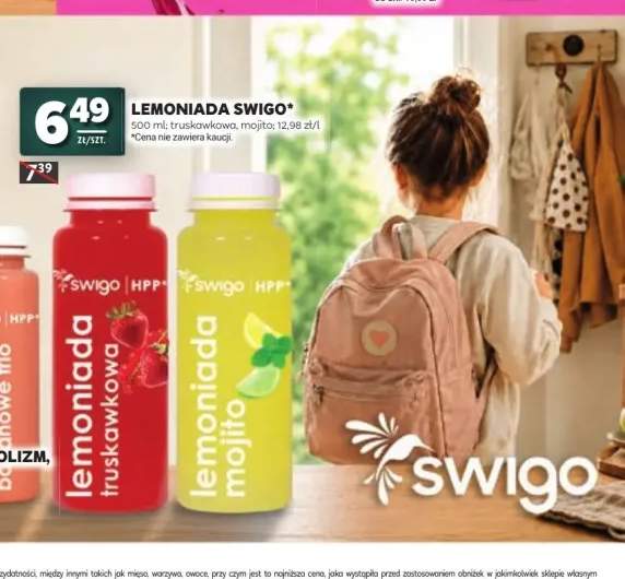 Lemoniada Swigo truskawkowa +1 wariant