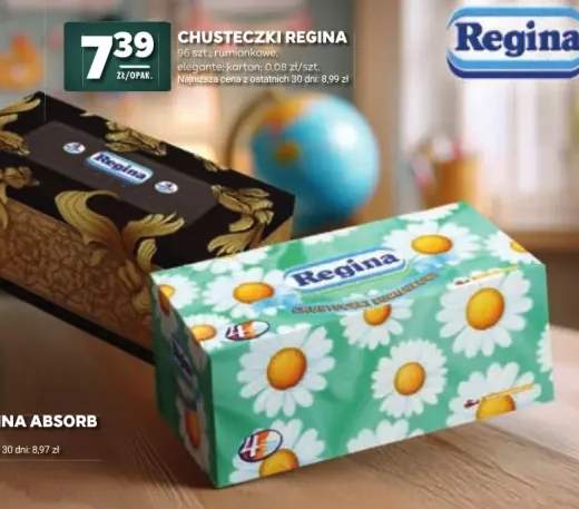Chusteczki higieniczne Regina elegante +1 wariant