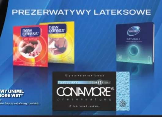 Prezerwatywy Conamore Wet +3 warianty