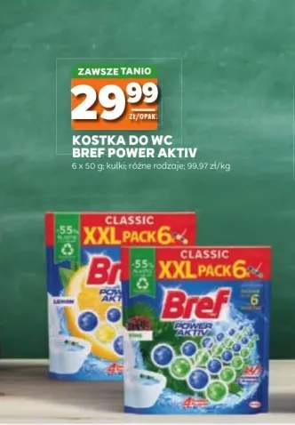 Kostka do WC Bref Power Aktiv Pine 6-pak