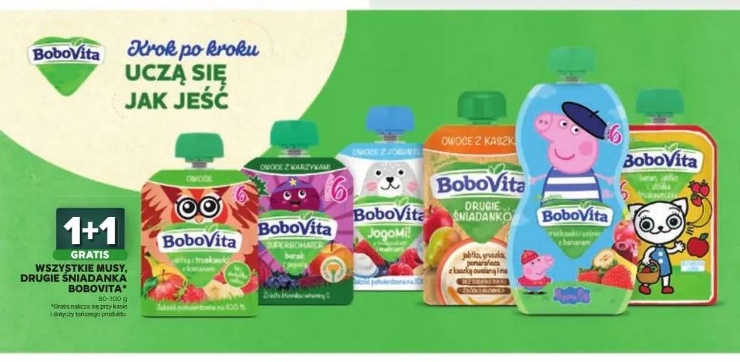 Musy i drugie śniadanka BoboVita +4 warianty