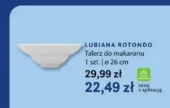 Talerz do makaronu Lubiana Rotondo ø 26 cm